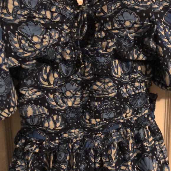 Love the Label Anthropologie Puff Sleeve Cassie Mini Dress in Butterfly Blue - Picture 12 of 16